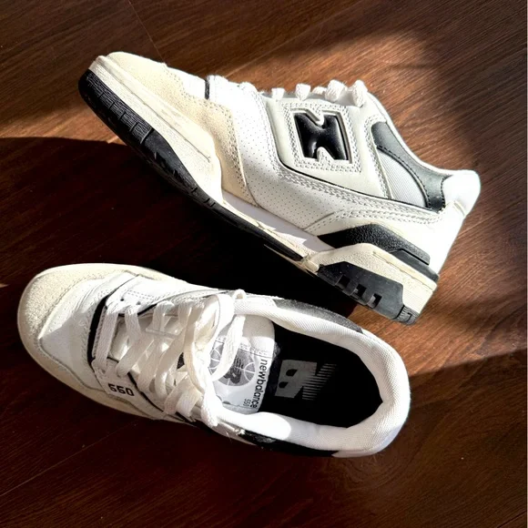 New Balance 550 Sea Salt Black - 5.5 M/7 W - Picture 15 of 16